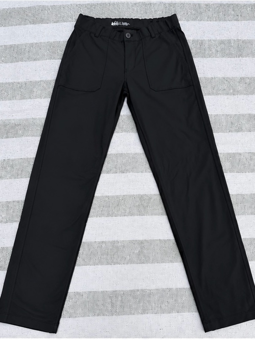 REI Co-op Women’s Size 8 Black Regular Fit Stretch Hiking Travel Pants